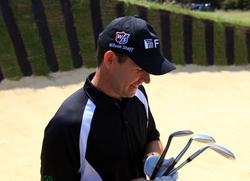 Padraig Harrington Opening The Sarazen Bunker at Prince's Golf Club
