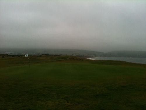 Looking back on the town (red)