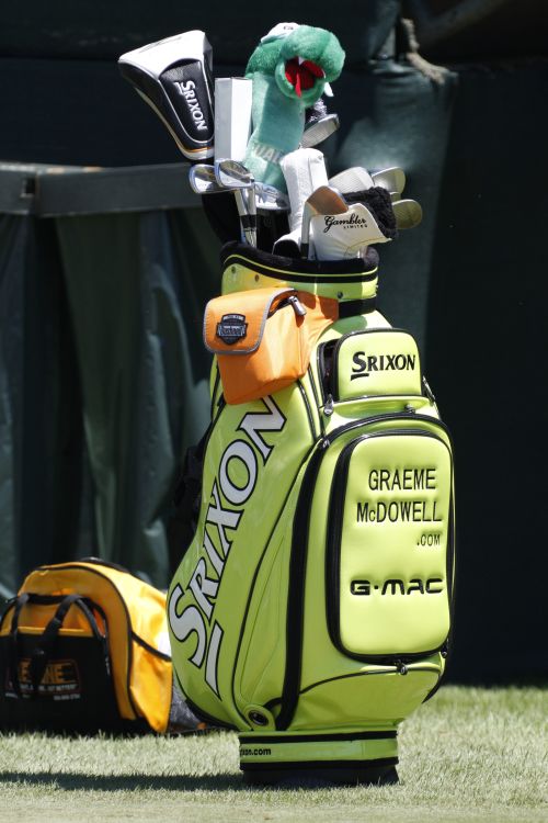 G Mac's lime green golf bag(red)