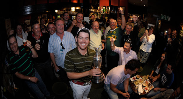 Louis Oosthuizen in the Jigger Inn