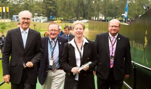 Scotland's Sports Minister, Shona Robison vists site of 2014 Ryder Cup at Gleneagles