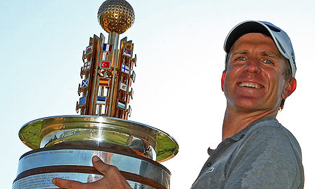 Christian Cevaer with 2009 European Open trophy