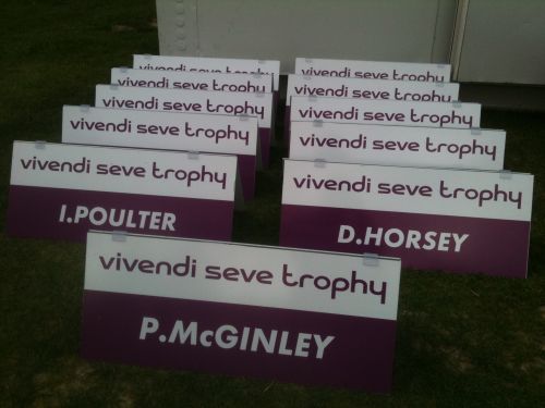 Paul McGinley heads list of name plates for range (red)