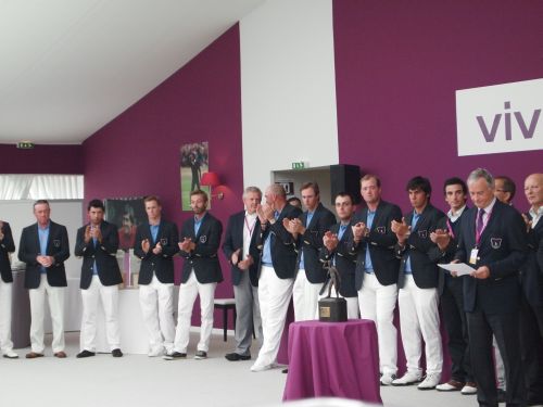 Players gather for Seve tribute (red)