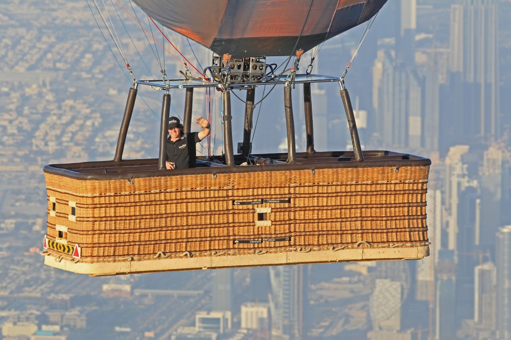 Rory McIlroy Takes Balloon Ride