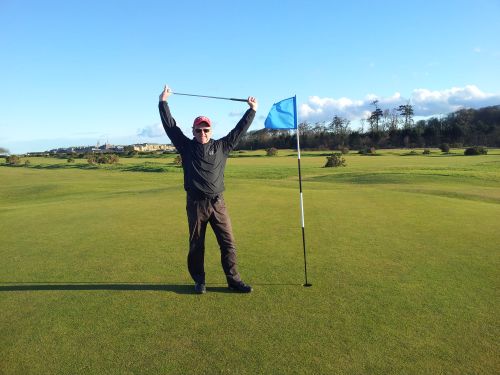 Bernie stretching (red)