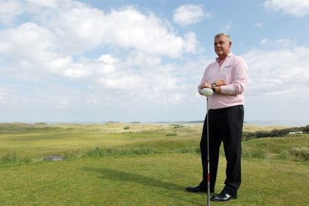 Darren Clarke at 2012 Irish Open media outing (red)