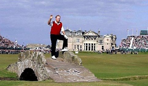 Jack Nicklaus on Swilcan Bridge - 2005 Open