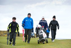 Paul Lawrie and his family
