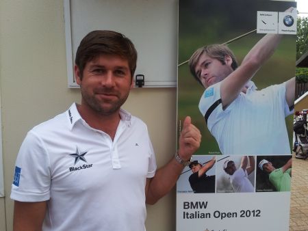 Robert Rock and Italian Open poster (red)