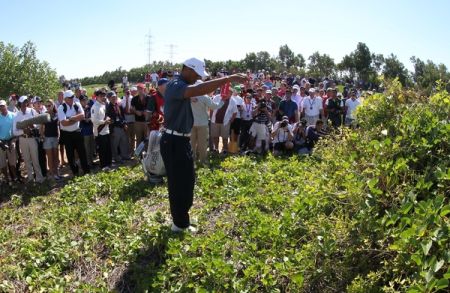 Tiger Woods drop 2013 Abu Dhabi (red)