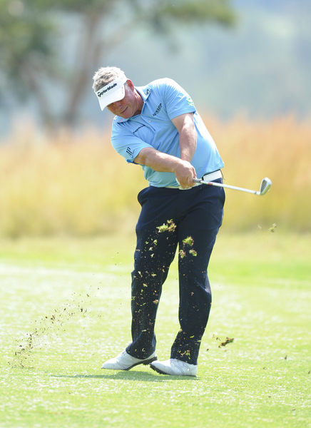 Darren Clarke on route to a 69 on day one of the inaugural Tshwane Open. (Photo - Catherine Kotze/SASPA).
