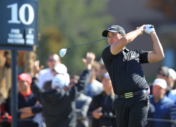 Aussie Jason Day on route to victory over Graeme McDowell to make the final four of the WGC - Accenture Match-Play Championship. (Fran Caffrey/www.golffile.ie)