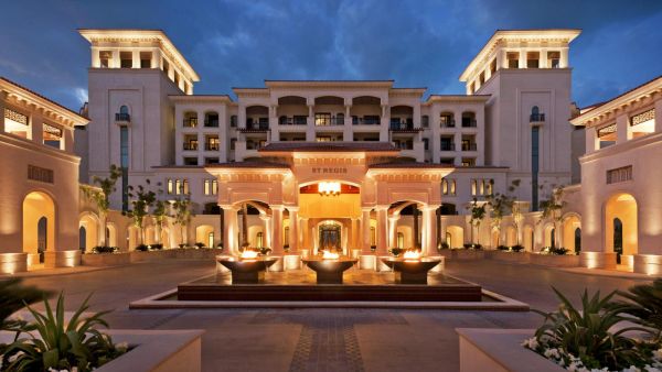 St Regis Saadiyat Hotel at night (red_