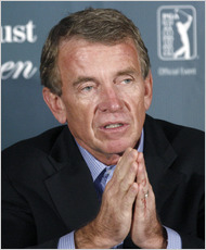 PGA Tour Commissioner, Tim Finchem praying the USGA don't introduce a ban to the anchoring of the belly or long-handled putter. (Photo - www.golfbytourmiss.com)