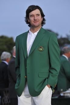 Masters champion Bubba Watson admits he's behind in Augusta defence preparations.