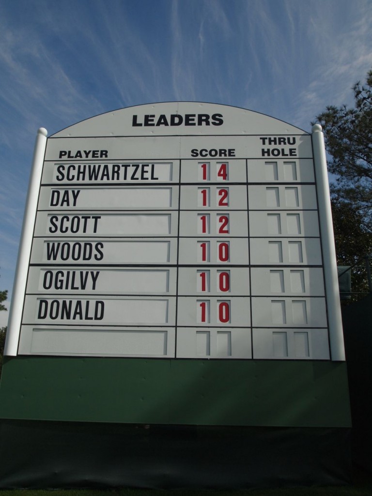 Geoff Ogilvy's best Augusta finish - 4th in 2011.  (Photo - www.golfbytourmiss.com)