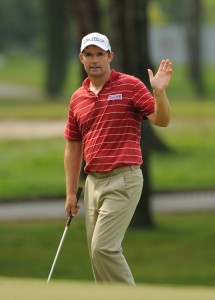 Padraig Harrington, with a fifth pair of new spectacles, just two from the lead with two rounds to play of the Thailand Open.  (Photo - OneAsia Tour).