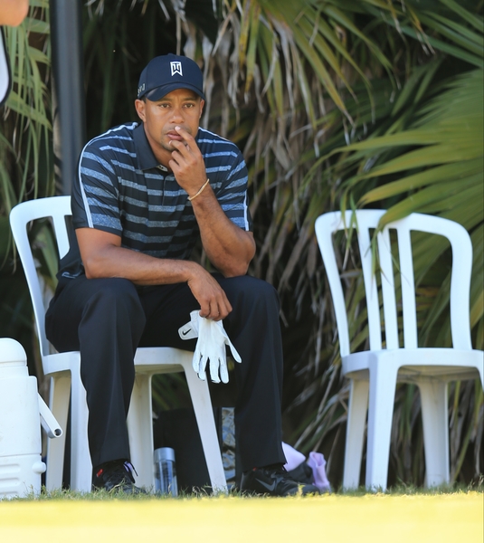 Tiger Woods relaxes on route to taming the Blue Monster with a 66 on day one of the WGC - Cadillac Championship.  (Photo - Fran Caffrey/www.golffile.ie)