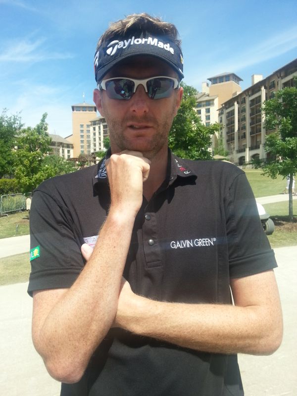 David Lynn after his second round in the 2013 Valero Texas Open. (Photo - www.golfbytourmiss.com)