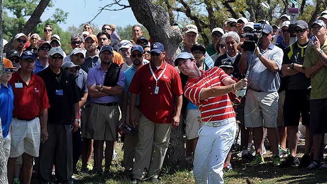 Rory McIlroy on route to ending day three in a share of fourth place and just four shots from the lead in the Valero Texas Open. (Photo - www.pgatour.com)