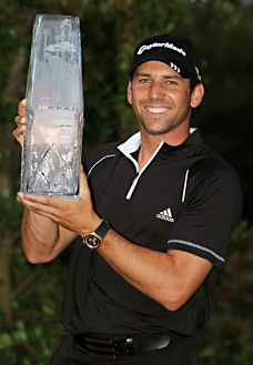 Sergio Garcia won the Players Championship in 2008 and now looking to lift the trophy for a second time.