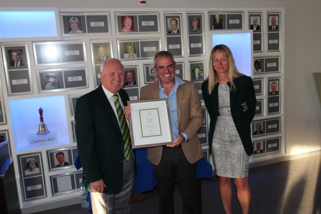 Paul McGinley delighted to receive life membership of Quinta do Lago.