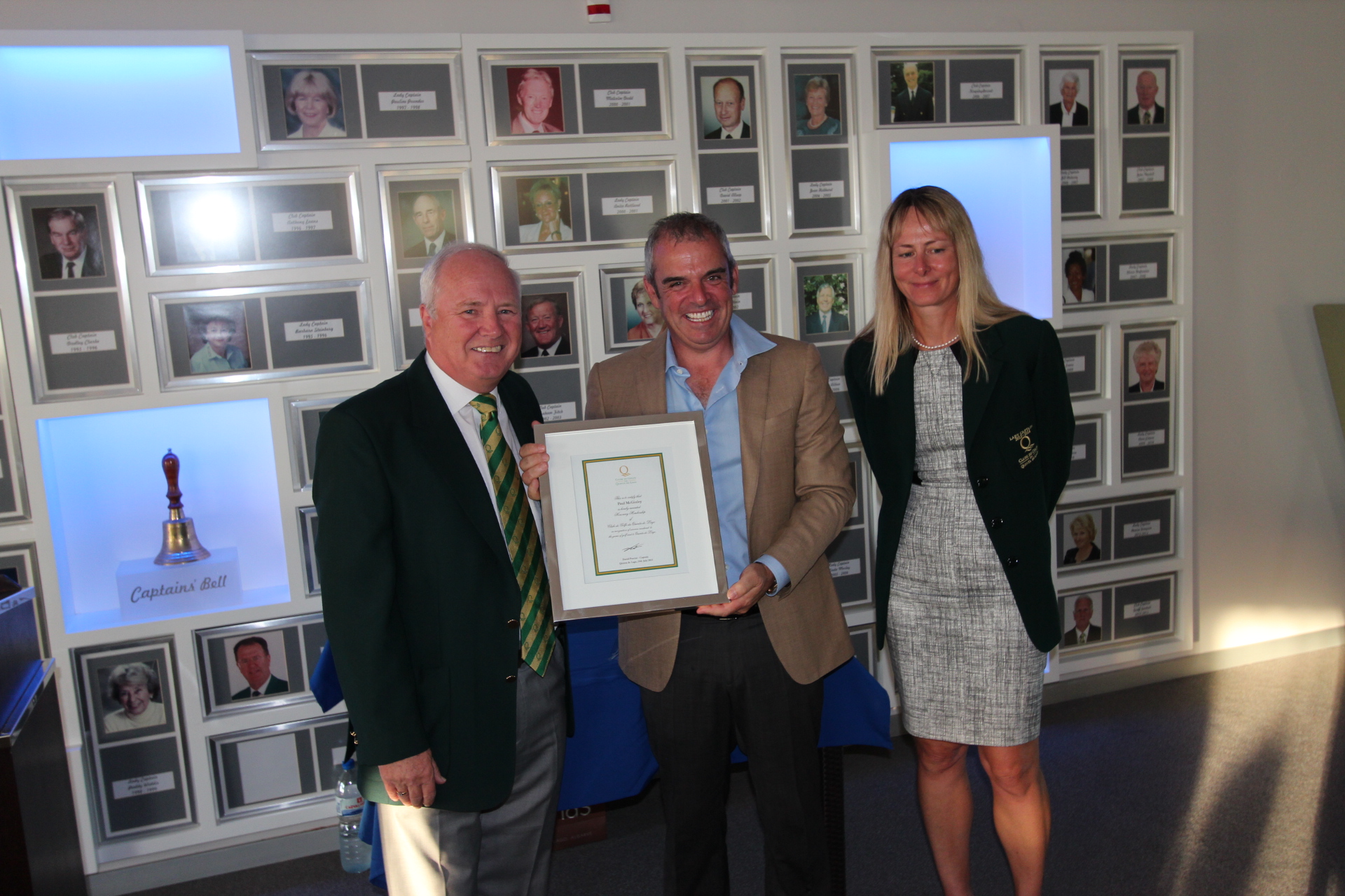 McGinley Afforded Life Membership Of Quinta Do Lago Golf Club. Golf