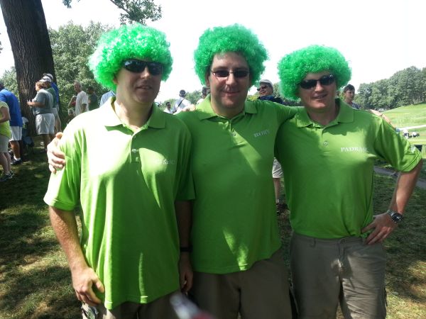Here is three fans of the Irish competing in this week's 95th PGA Championship. (Photo - www.golfbytourmiss.com)