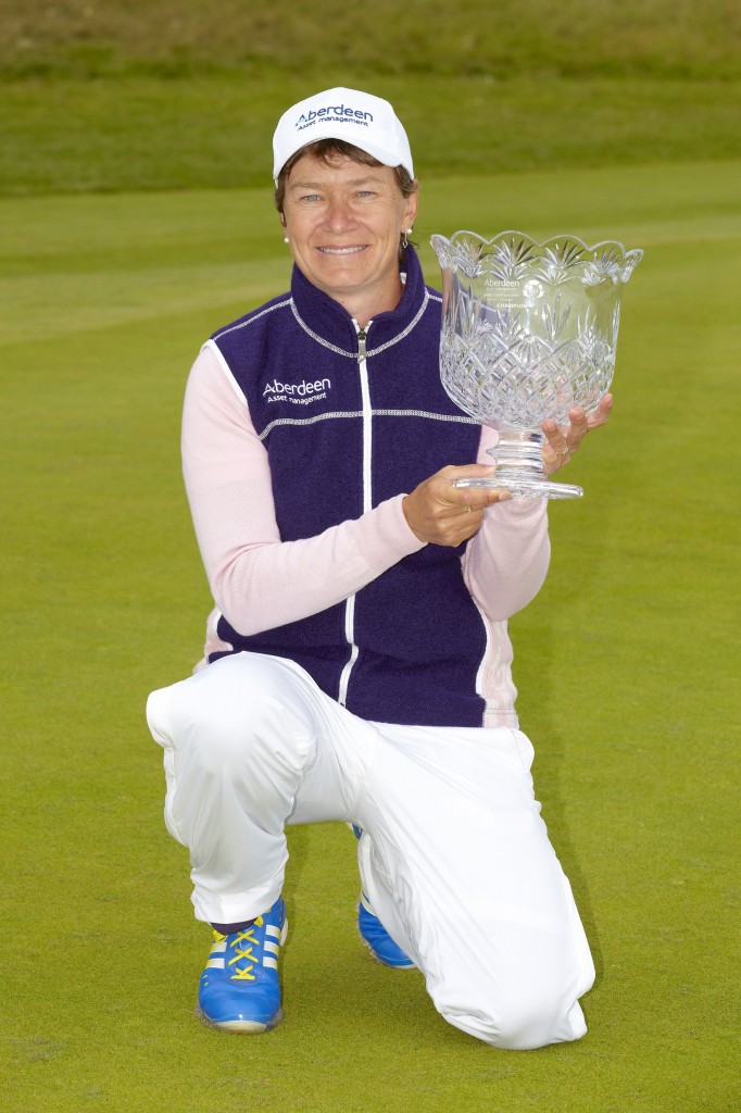 Catriona Matthew winner of the 2013 Aberdeen Asset Management Ladies Scottish Open.  (Photo - www.let.com) 
