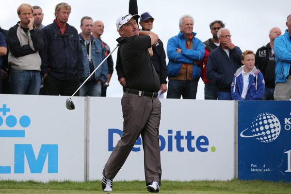 Damien McGrane (IRL) teeing off during Round One at the KLM Dutch Open, from the Kennemer Golf & Country Club, Zandvoort, Netherlands. Picture: David Lloyd / www.golffile.ie