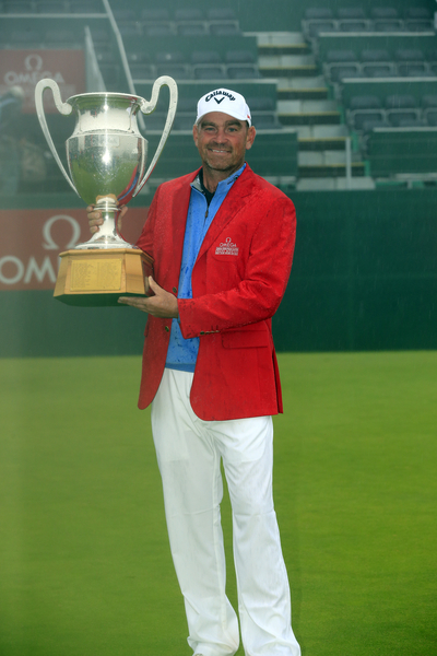 Thomas Bjorn wins a second Omega European Masters title in three years. (Photo - Eoin Clarke/www.golffile.ie)