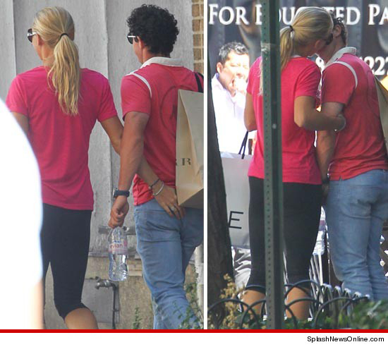 So much for reports in a leading Irish newspaper the romance between Rory McIlroy and Danish girlfriend Caroline Wozniacki was dead.
