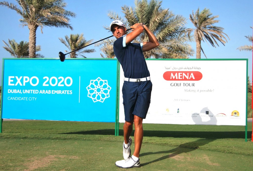 England's Craig Hinton ahead by three in Abu Dhabi Citizen Golf.  (Photo - www.meantour.com)