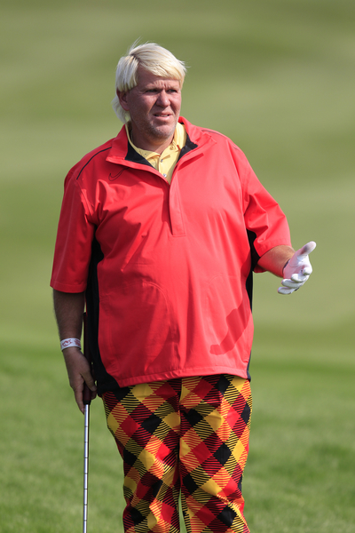 John Daly ends a near four month layoff after elbow surgery to post a 68 for a share of second on day one of the 2013 BMW Masters. (Eoin Clarke/www.golffile.ie)