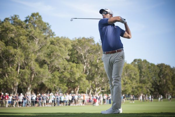 Adam Scott on route to a course record setting 62 on day two of the Australian Open. (Photo - Anthony Powter)