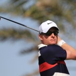 Simon Dyson during the first round of the Abu Dhabi HSBC Golf Championships