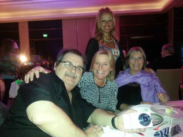 Dave, Sue, Tour Miss and June enjoying the Pro-Am dinner. (Photo - www.golfbytourmiss.com)