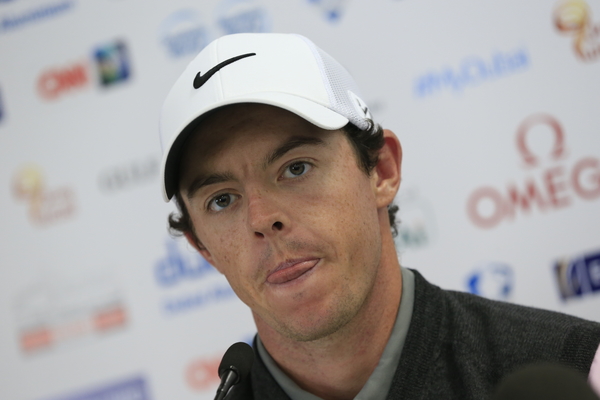 Rory McIlroy licking his lips at thought of winning $US 2.5m for an ace during the last two rounds of the Dubai Desert Classic. (Photo - Eoin Clarke/www.golffile.ie)