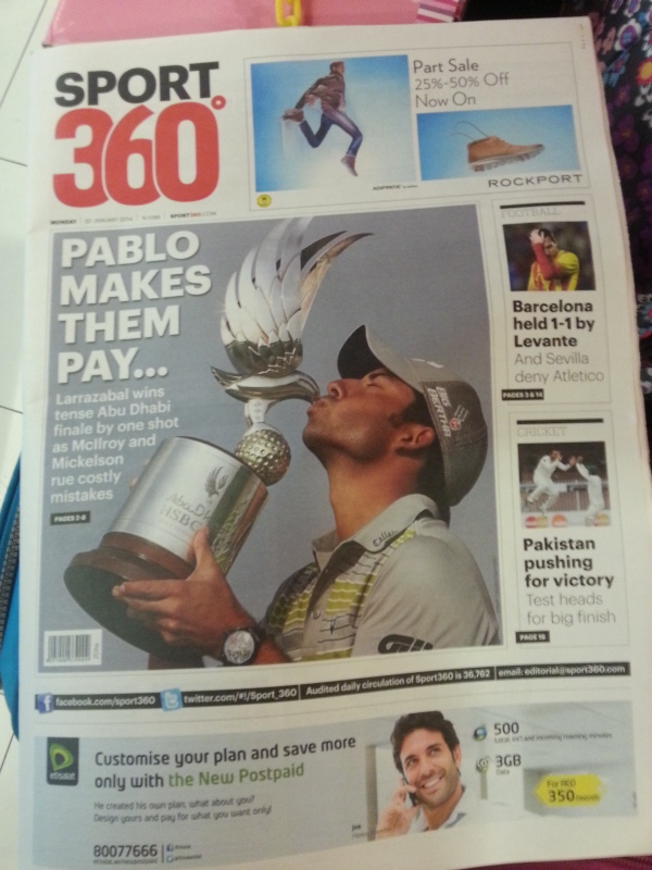 Sport 360 headine - Pablo Makes Them Pay ....