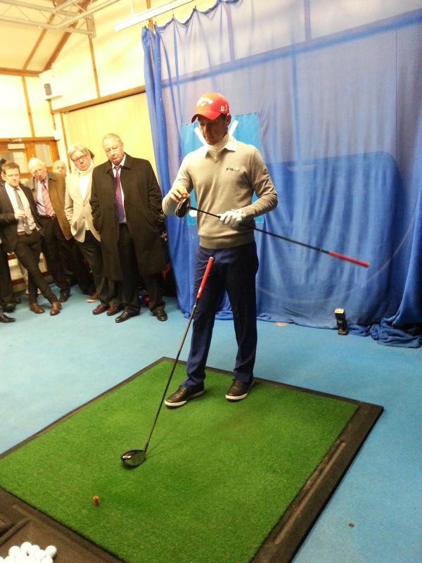 Four-time European Tour winning Matteo Manassero explaining the difference between the new Big Bertha driver and Big Bertha Alpha driver. (Photo - www.golfbytourmiss.com)