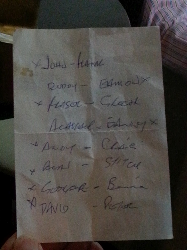 The 2014 Crail Golfing Society - Vilamoura Challenge Sunday Singles draw.