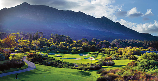 The 14th hole at Steenberg Golf Club,