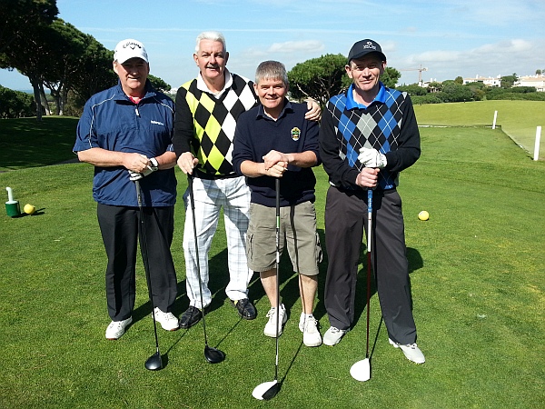The second match of Sunday Singles - Alastair, Danny, Gregor and Fraser.
