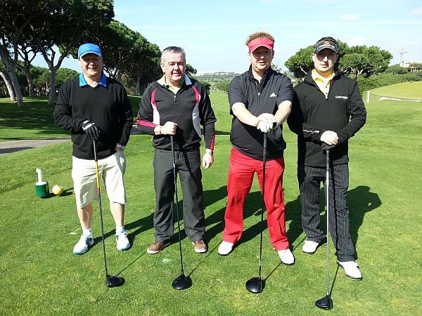 The third match of Sunday Singles - Andy. Craig, Ian Poulter (Stitch) and Alan.