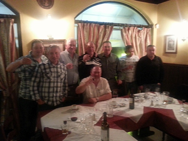 The winning eight celebrate victory in the 2014 Crail 'Vilamoura Golf Challenge on Portugal's sun-splashed Algarve.