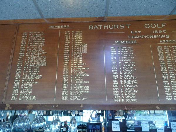 Don O'Malley and his son Peter dominate Bathurst Golf Club Championship honours.