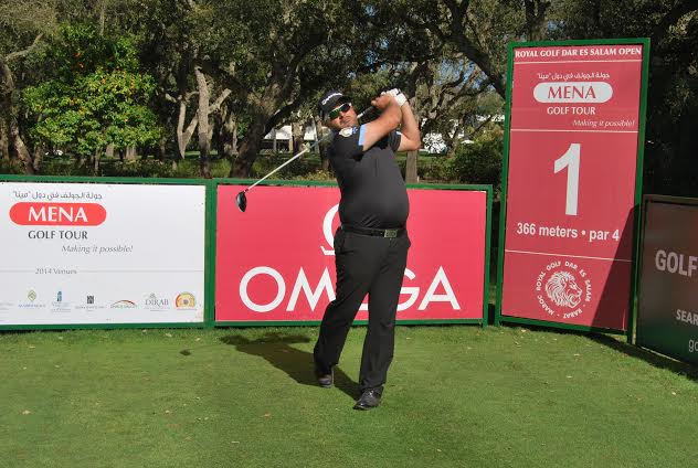 Faycal Serghini made a confident start to the Royal Golf Dar Es Salam Open, the second event on the 2014 MENA Golf Tour schedule, firing a four-under-par 69 in Tuesday’s opening round. (Photo - MENA Tour)