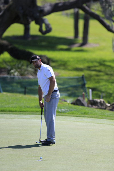 Padraig HARRINGTON watches a putt just slip by the hole on day two of the Arnold Palmer Invitational.(Picture: Fran Caffrey www.golffile.ie)