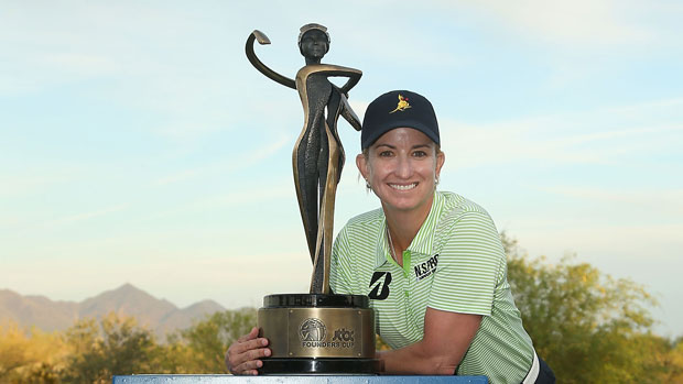 Karrie Webbs wins JTBC Founders Cup after a sizzling final round 63 in Arizona.